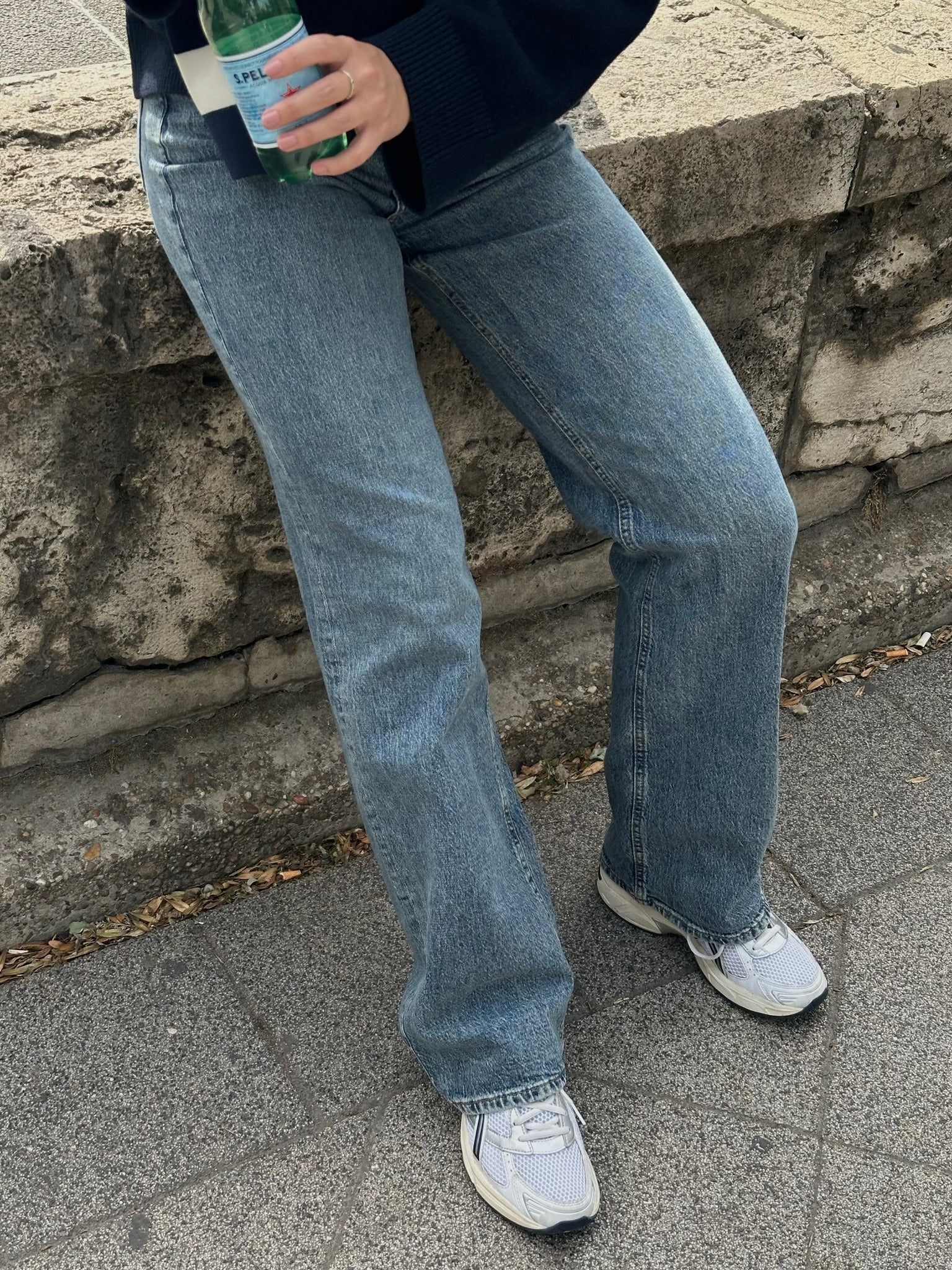 VMTESSA Wide Jeans - Medium Blue Denim